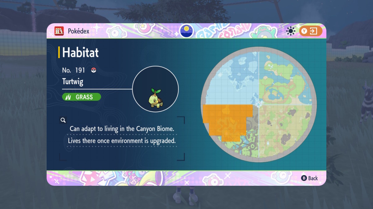 Pokemon SV DLC Turtwig location